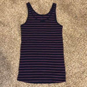 navy&pink maternity tank